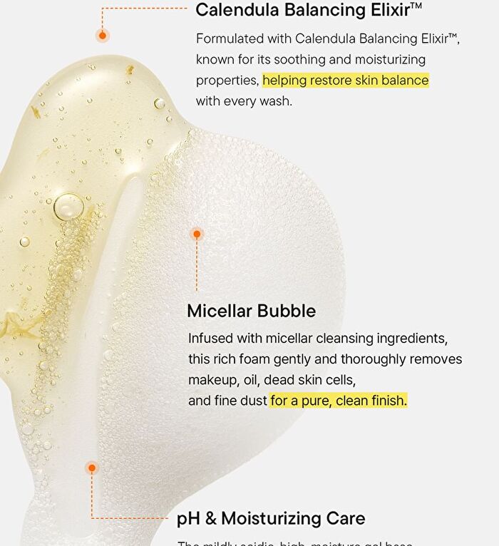 Calendula Balancing Foam Gel Cleanser - 150ml