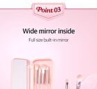 Coringco Pink Pocket Eye Brush Set - 6 pcs