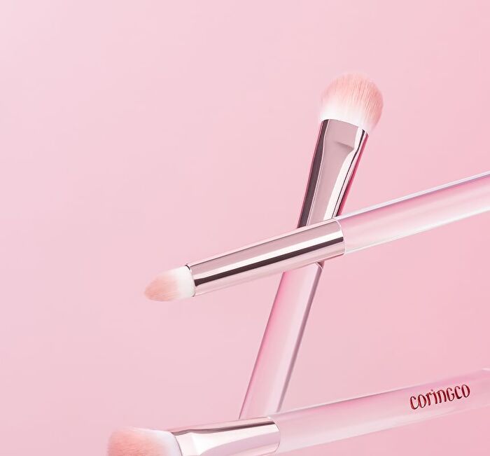 Coringco Pink Pocket Eye Brush Set - 6 pcs