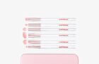 Coringco Pink Pocket Eye Brush Set - 6 pcs