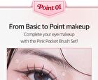 Coringco Pink Pocket Eye Brush Set - 6 pcs