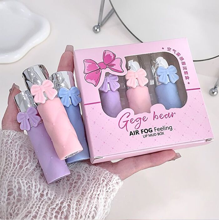 Set of 3: Air Fog Feeling Lip Mud Box B - #B