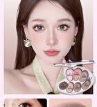 Veecci Artist 7-Color Eyeshadow Palette - 3 Types - D03# Cinnamon Choco - 6.5g