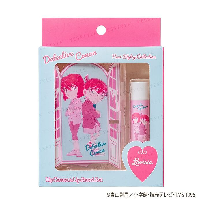 Detective Conan Lip Cream & Lip Stand Set - Amuro & Kazami