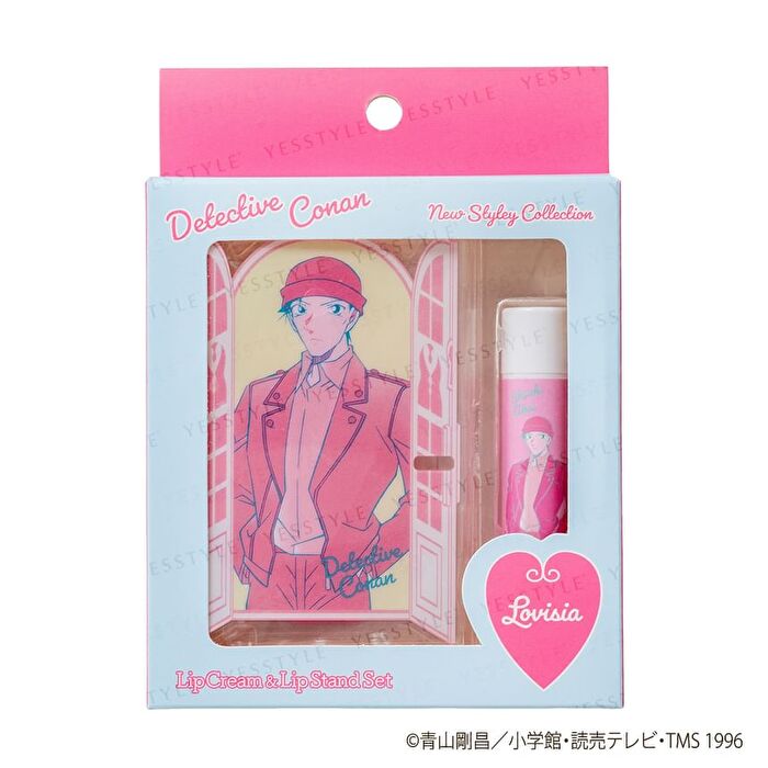 Detective Conan Lip Cream & Lip Stand Set - Amuro & Kazami