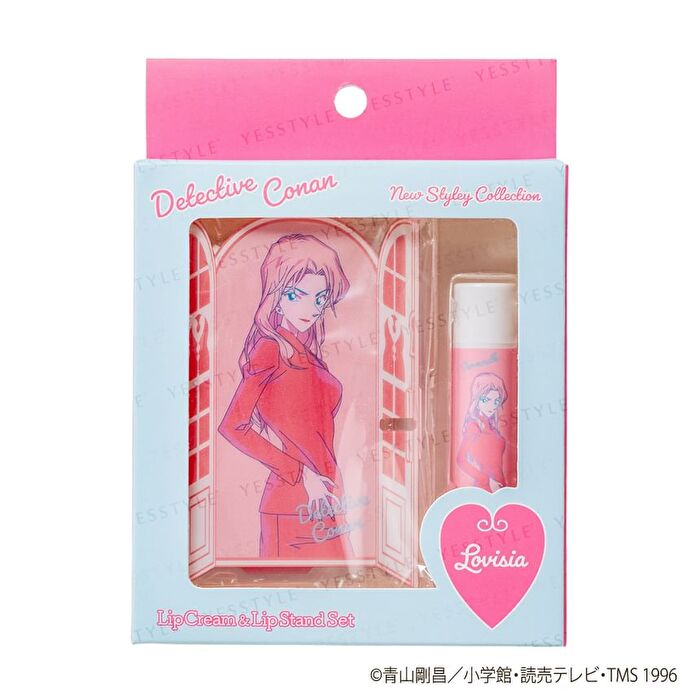 Detective Conan Lip Cream & Lip Stand Set - Amuro & Kazami