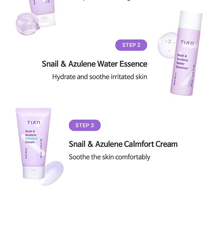 Tia\'m Snail & Azulene Calmfort Cream - 2025 Version - 100ml