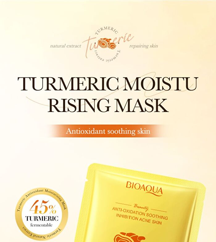 Bioaqua Anti-oxidation Soothing Turmeric Mask - #Mask - 1 pcs