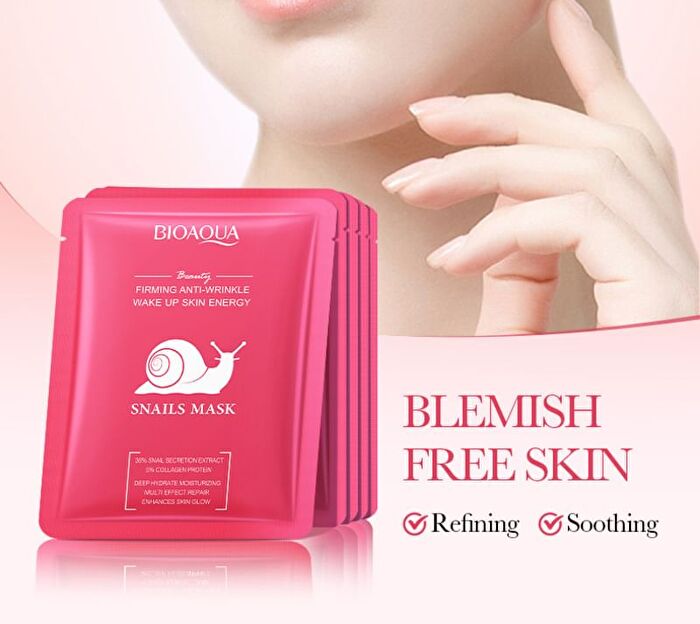 Bioaqua Firming Anti-wrinkle Snails Mask - #Mask - 1 pcs