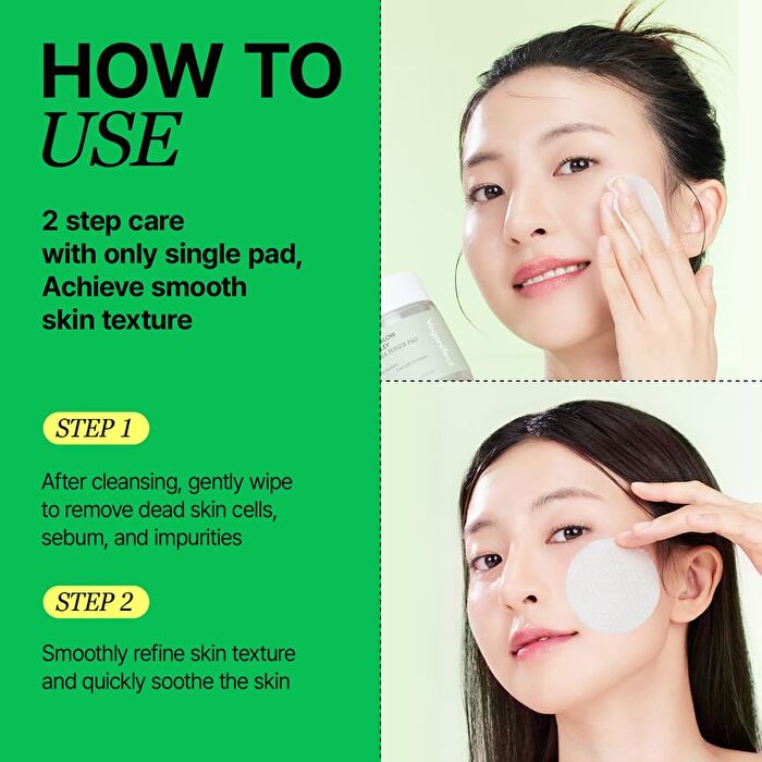 Clean And Glow Green Barley First LHA Toner Pad - 60 pads