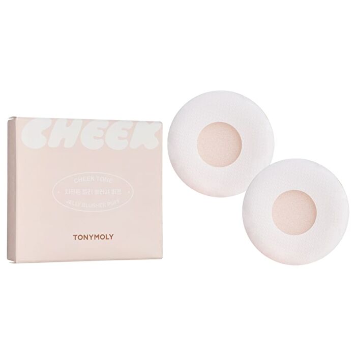 Cheek Tone Jelly Blusher Puff Set - 2 pcs