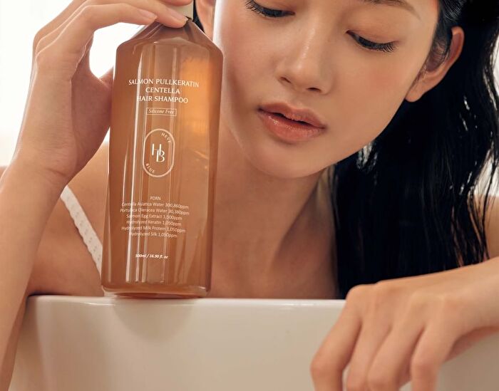 Heveblue Salmon Pullkeratin Centella Hair Shampoo - 500ml