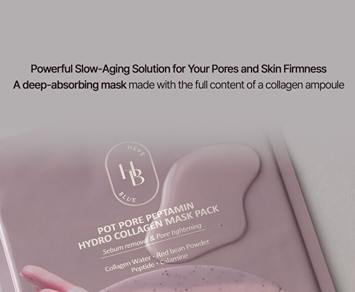 Heveblue Pot Pore Peptamin Hydro Collagen Mask Pack Set 7 sheets - 35g x 7 sheets