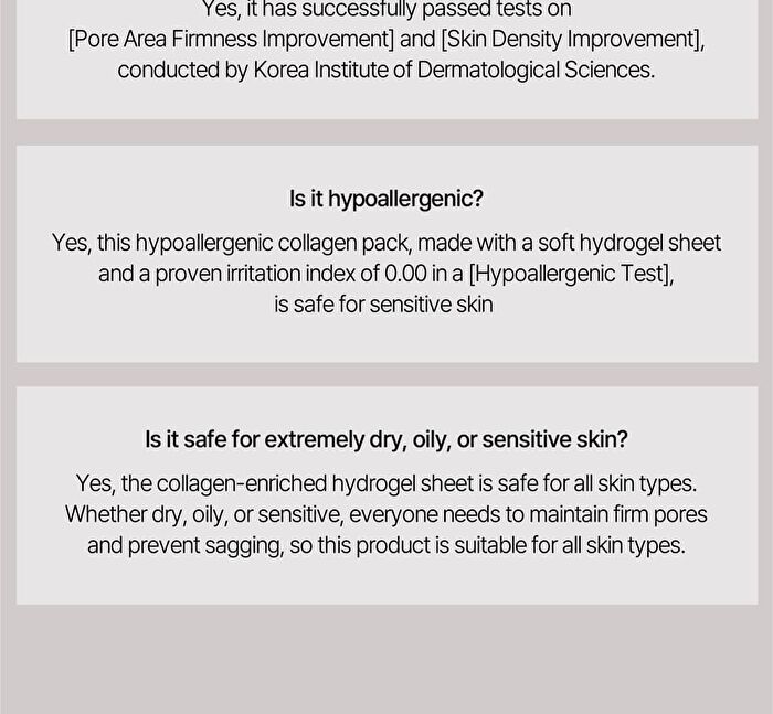 Heveblue Pot Pore Peptamin Hydro Collagen Mask Pack Set 7 sheets - 35g x 7 sheets