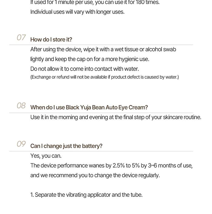 Heveblue Black Yuja Bean Lifting Auto Eye Cream - 15ml