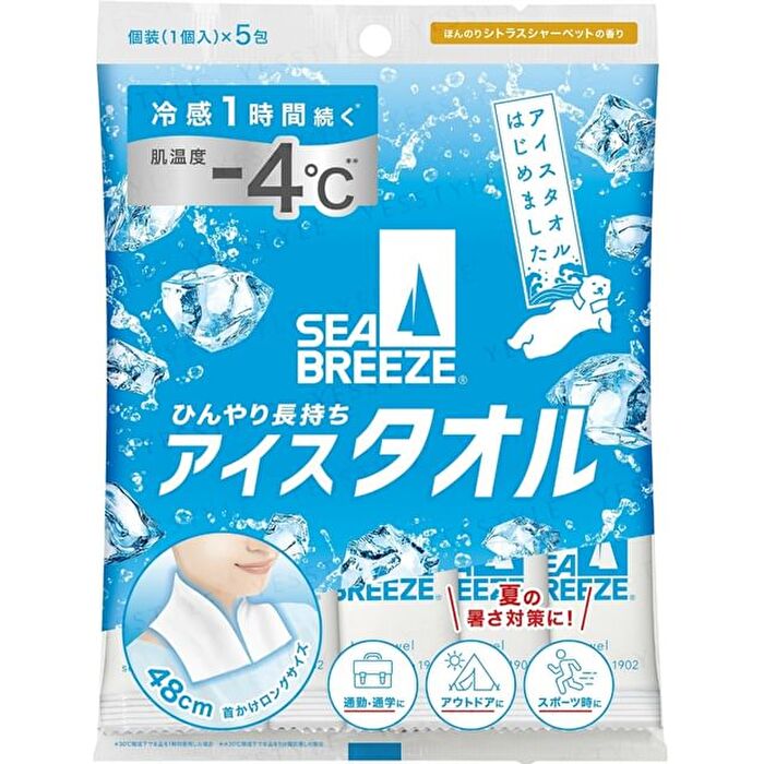 Sea Breeze Ice Towel Body Sheet Citrus Sherbet - 5 pcs