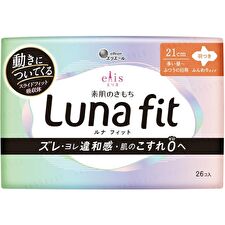 elleair Ellis Luna Fit Sanitary Pad Heavy Flow During The Day to Normal Days 21cm With Wings - 26 pcs