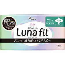 Ellis Luna Fit Sanitary Pad Heavy Flow During The Day 27cm With Wings - 15 pcs