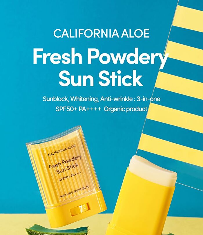 California Aloe Sun Stick - 2 Types - Fresh Powdery