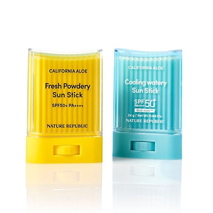 California Aloe Sun Stick - 2 Types - Fresh Powdery