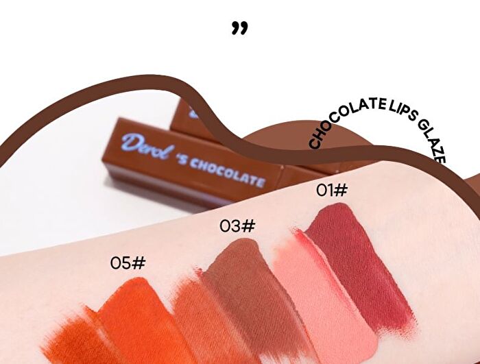 Matte Chocolate Lips Glaze - 1-3 - #01