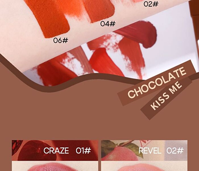 Matte Chocolate Lips Glaze - 1-3 - #01