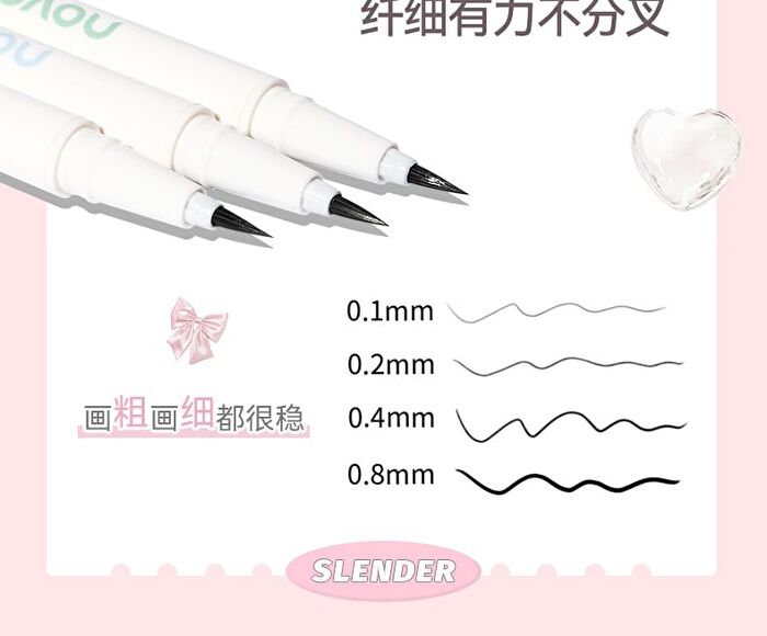 Floral Glitz Precision Liquid Eyeliner - 2 Colors - 01# Black - 0.6ml