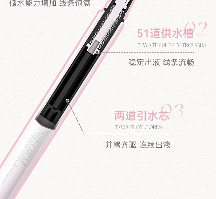 Floral Glitz Precision Liquid Eyeliner - 2 Colors - 01# Black - 0.6ml