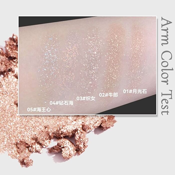 Pearlescent Single Eyeshadow - 5 Colors - 01# Moonstone - 1.8g