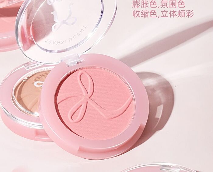 Bow Embossed Soft Blush - 5 Colors - 05# Almond Milk Tea - 3g