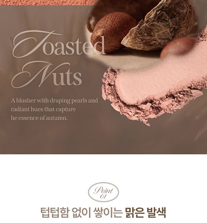 Tone On Blusher - 2 Colors - #01 Toasted Nuts