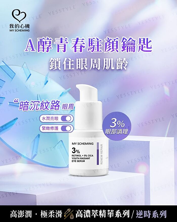 3% Retinol + 5% CICA Youth Radiant Eye Serum - 15ml