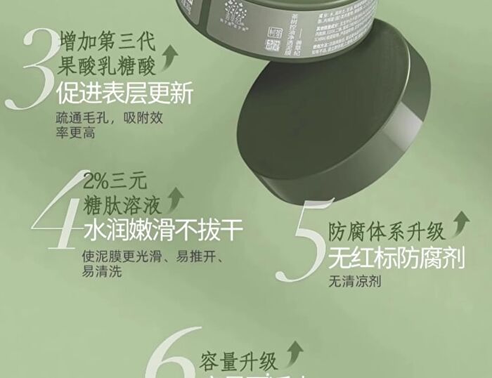 Shancaoji Tea Tree Oil-Control Purifying Mud Mask - 80g