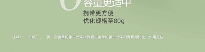 Shancaoji Tea Tree Oil-Control Purifying Mud Mask - 80g