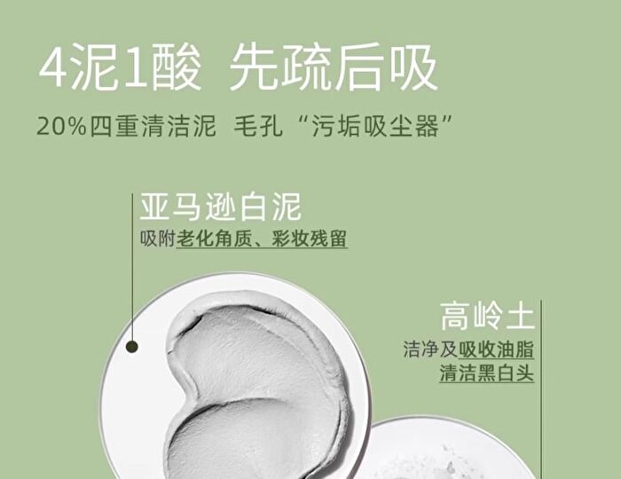 Shancaoji Tea Tree Oil-Control Purifying Mud Mask - 80g