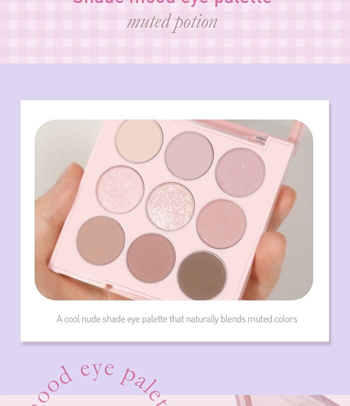 Mqny Shade Mood Eye Palette Muted Potion - 1 pc