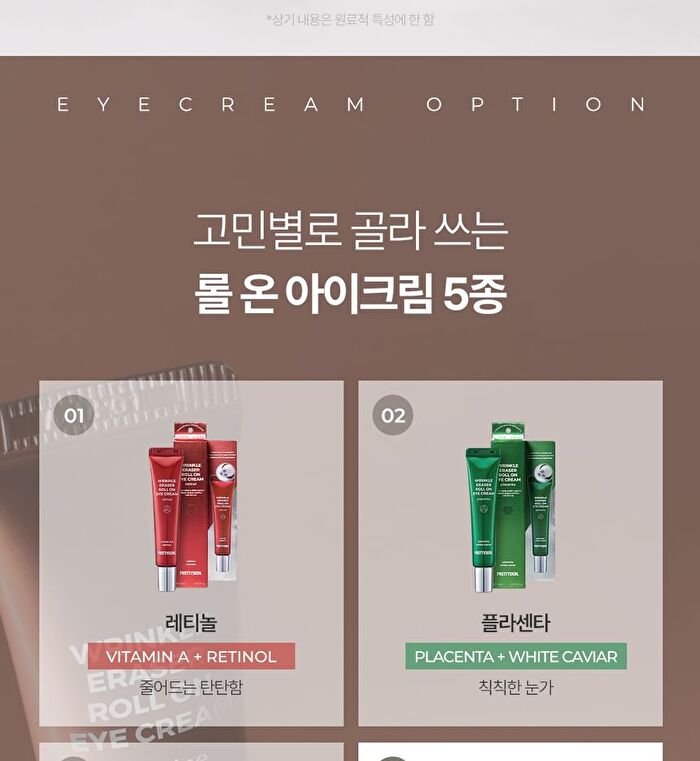 Wrinkle Eraser Roll On Eye Cream Caffeine - 30ml