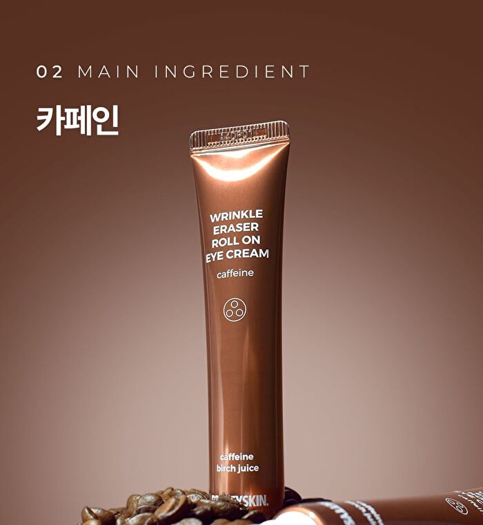Wrinkle Eraser Roll On Eye Cream Caffeine - 30ml