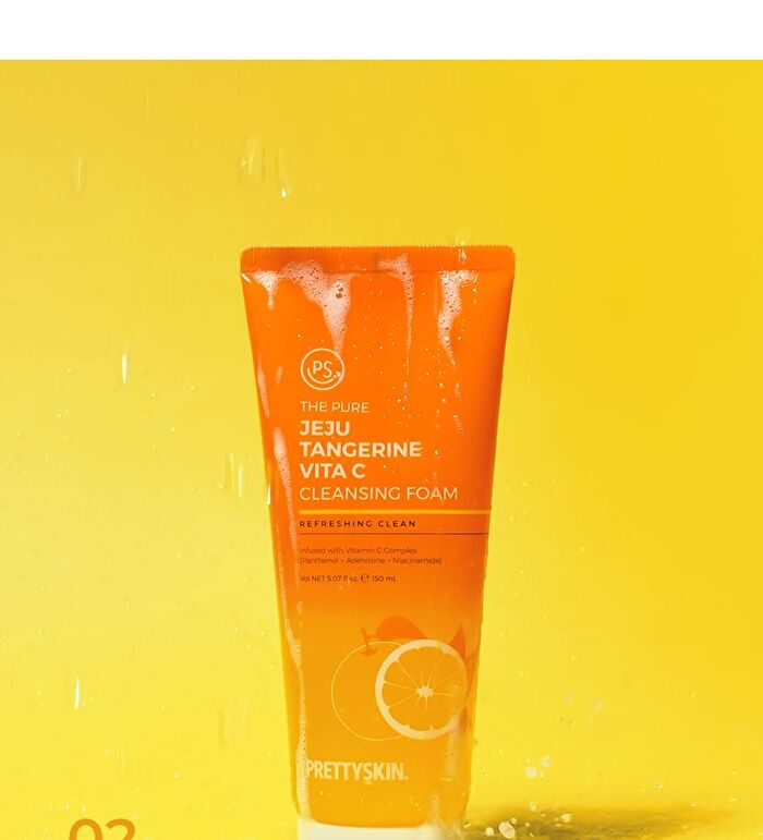 The Pure Jeju Tangerine Vita C Cleansing Foam - 150ml