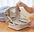 Expandable Beauty Pouch - 5 Colors - Light Beige