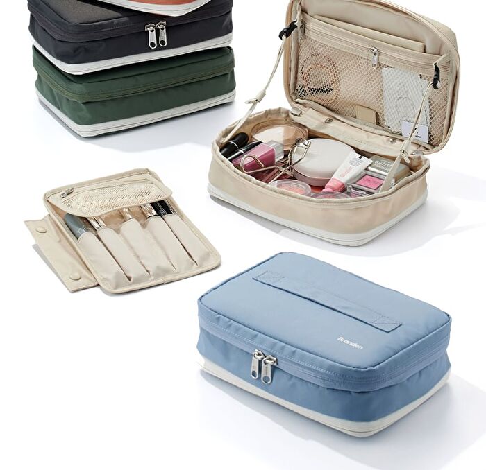 Expandable Beauty Pouch - 5 Colors - Light Beige
