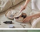 Expandable Beauty Pouch - 5 Colors - Soft Khaki