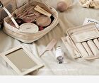 Expandable Beauty Pouch - 5 Colors - Soft Khaki