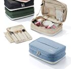 Expandable Beauty Pouch - 5 Colors - Soft Khaki