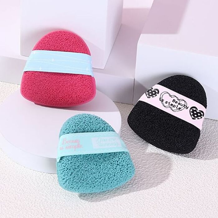 Yaozhi Facial Cleaning Puff - Pink (For Sensitive Skin) - 1pc
