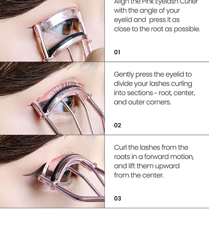 Pink Eyelash Curler - 1 pc