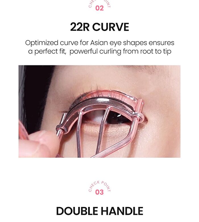 Pink Eyelash Curler - 1 pc