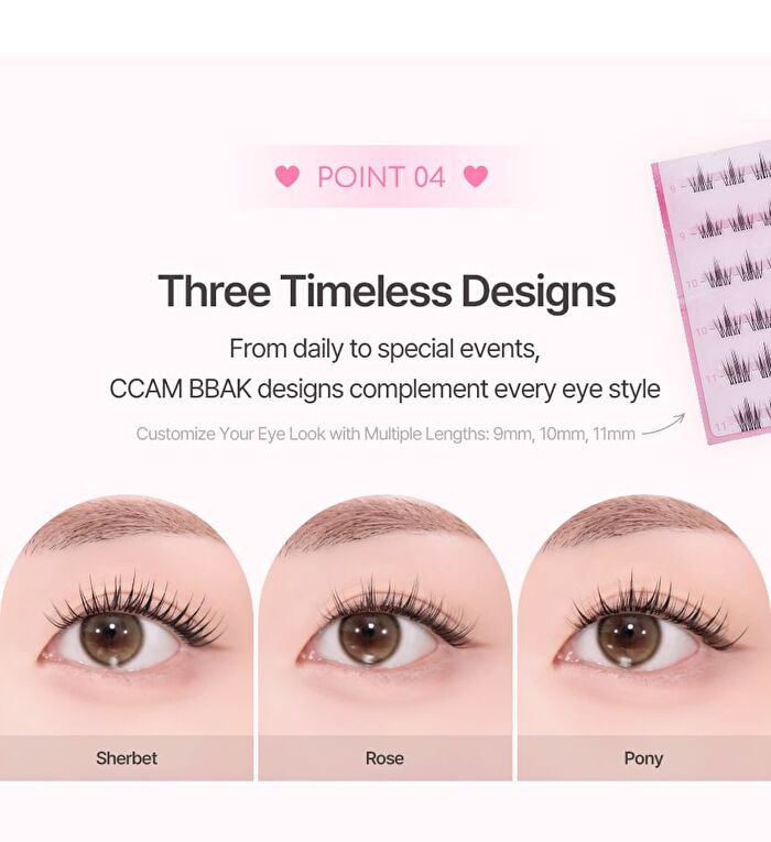 No Glue Lash - 3 Types - Pony