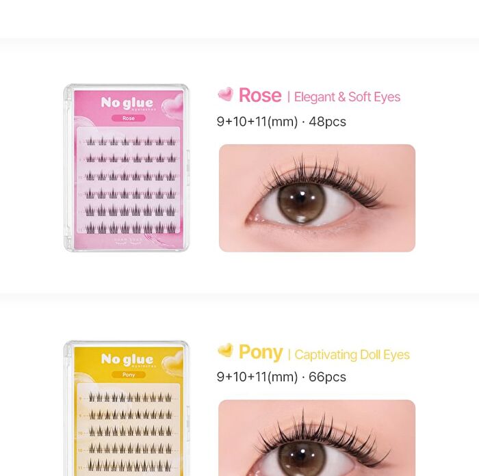 No Glue Lash - 3 Types - Pony