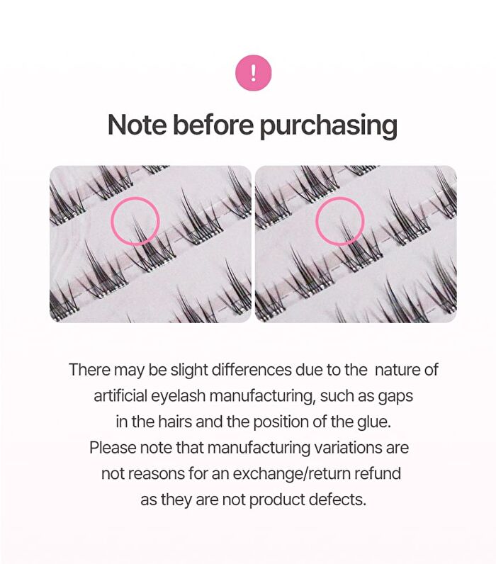 No Glue Lash - 3 Types - Rose